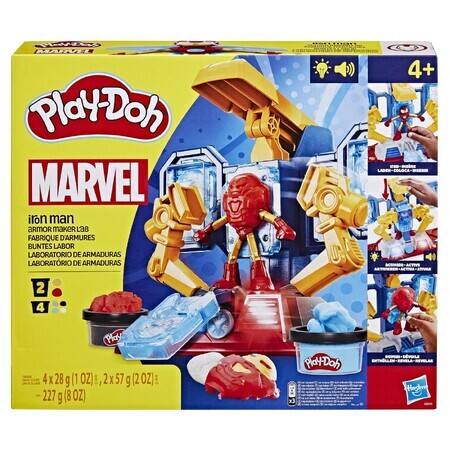 Iron Man's Marvel Iron Man Armor Lab, 10 cm, +4 years, Play Doh