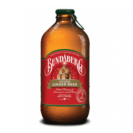 Kohlensäurehaltiges Getränk mit Ingwer- und Zimtgeschmack Ginger Beer, 375 ml, Bundaberg