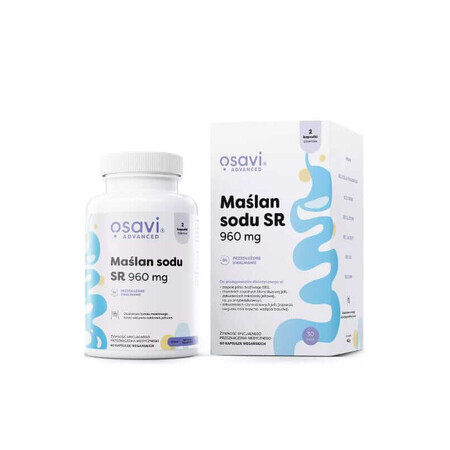 Butirat de sodiu SR, 960mg - 60 capsule vegane Osavi