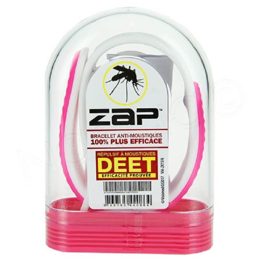 Brățară anti țânțari, roz, Zap