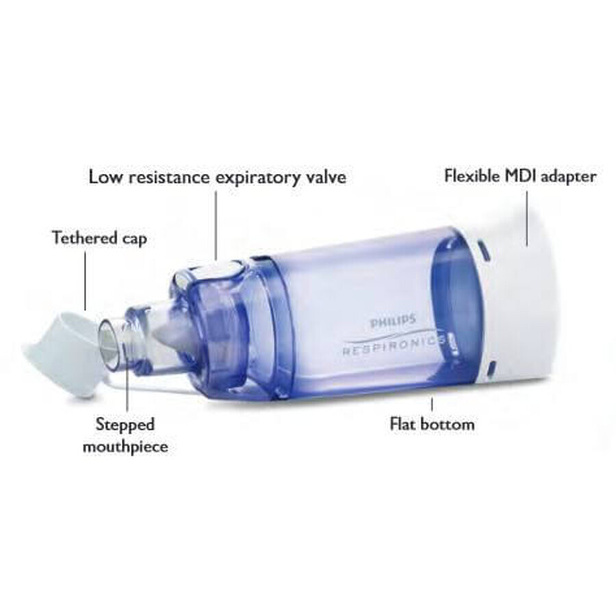 Camera de inhalare Respironics Optichamber Diamond, 1 - 5 ani, 1079825, Philips