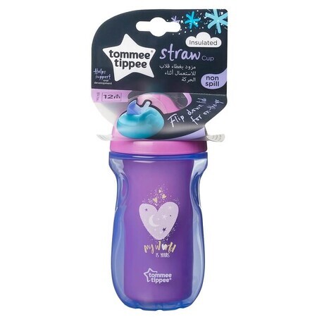 Cană cu pai izotermă Explora, +12 luni, 260 ml, 44702597, Tommee Tippee