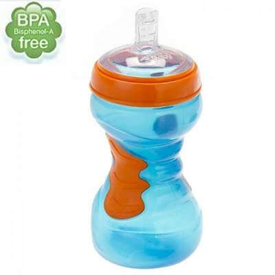 Cană cu pai, KidiSipper Soft Grip Sportz, +12 luni, 440 ml, Vital Baby