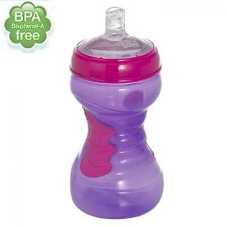 Cană cu pai, KidiSipper Soft Grip Sportz, +12 luni, 440ml, 443082, Vital Baby