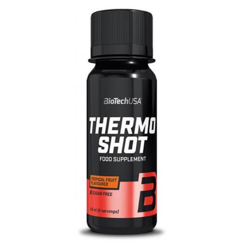 Black Thermo Shot cu aroma de tropical fruit, 60 ml, Biotech USA Vitamine si suplimente