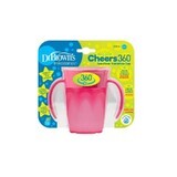 Canita pentru tranzitie roz cu manere, Cheers360 , 200 ml, Dr.Browns