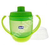 Cănuță ergonomică cu mânere, Green, +12 luni, 06824.50-7, Chicco