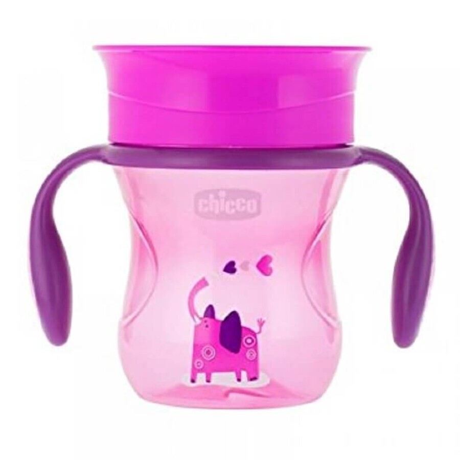 Cănuță girl 360 perfect cup, 12 luni+, 200ml, 0695110, Chicco