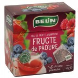 Ceai din fructe de pădure, 20 plicuri piramidale, Belin