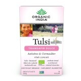 Ceai Tulsi Trandafir Dulce Antistres, 18 plicuri, Organic India