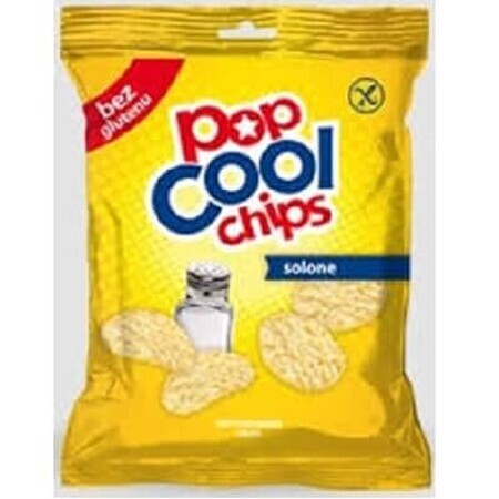 Chips din porumb, cu sare, fără gluten, 50 g, Popcool
