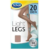 Ciorapi compresivi, 20Den Bej, mărimea M, Scholl Light Legs