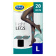 Ciorapi compresivi, Light Legs, 20 DEN Black, mărime L, Sholl