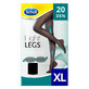 Ciorapi compresivi, Light Legs, 20 DEN Black, mărime XL, Scholl