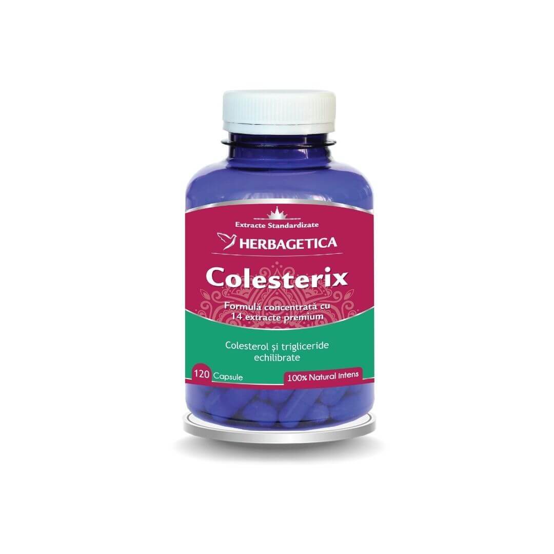 Colesterix 120 capsule, Herbagetica Vitamine si suplimente