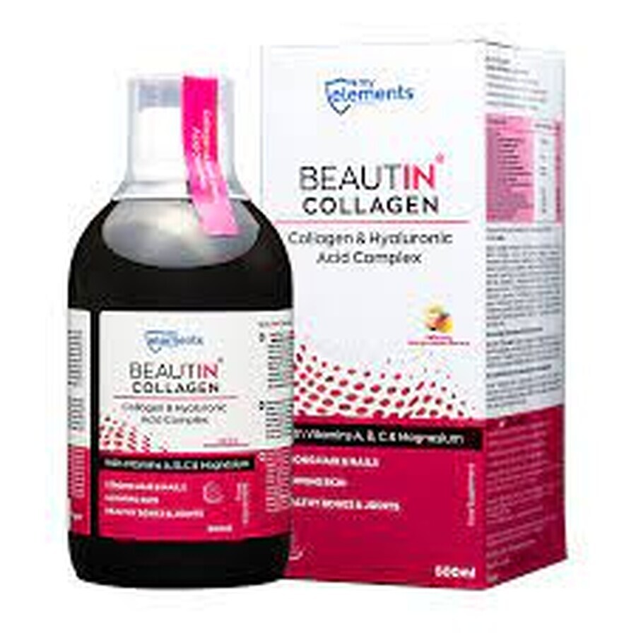 Complex Collagen & Magneziu mango si pepene galben Beautin Collagen My Elements, 500 ml, Iso Plus