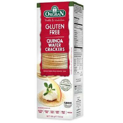 Crackers cu quinoa fara gluten, 100g, Orgran Mama si copilul