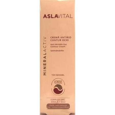 Cremă antirid contur ochi pentru ten sensibil, 15 ml, Farmec