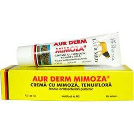 Cremă cu mimoza tenuiflora - Aur Derm, 30 ml, Laur Med