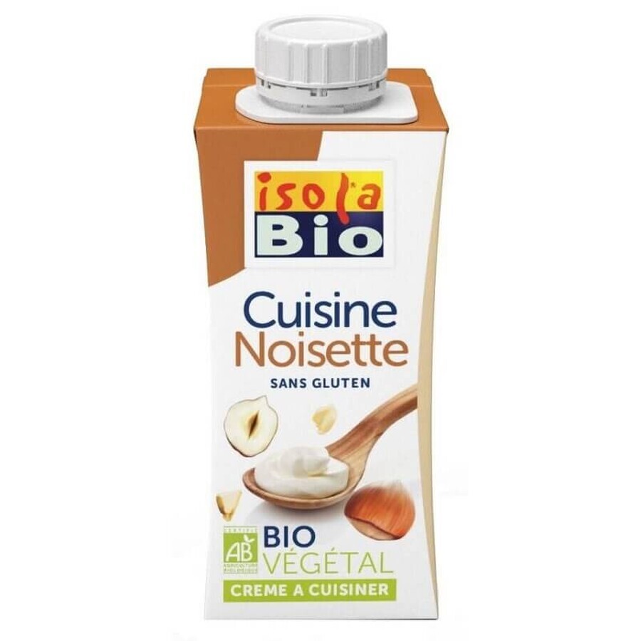 Cremă din alune pentru gătit Isola Bio, 200 ml, Aba Foods