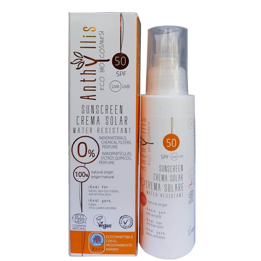 Cremă fluidă pentru protecție solară, SPF 50+, 100ml, Anthyllis