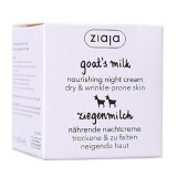 Crema hidratanta de noapte cu proteine din lapte de capra, 50 ml, Ziaja