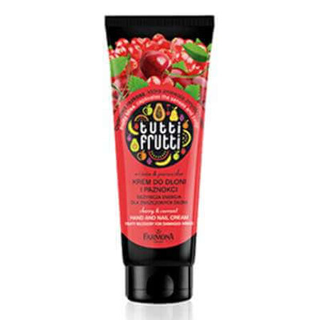 Cremă pentru mâini cu aromă de vișine și coacăze Tutti Frutti, 100 ml, Farmona