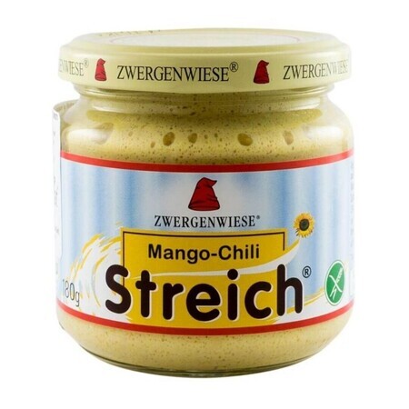 Crema tartinabila vegetala cu chili si mango Bio, 180 gr, Zwergenwise