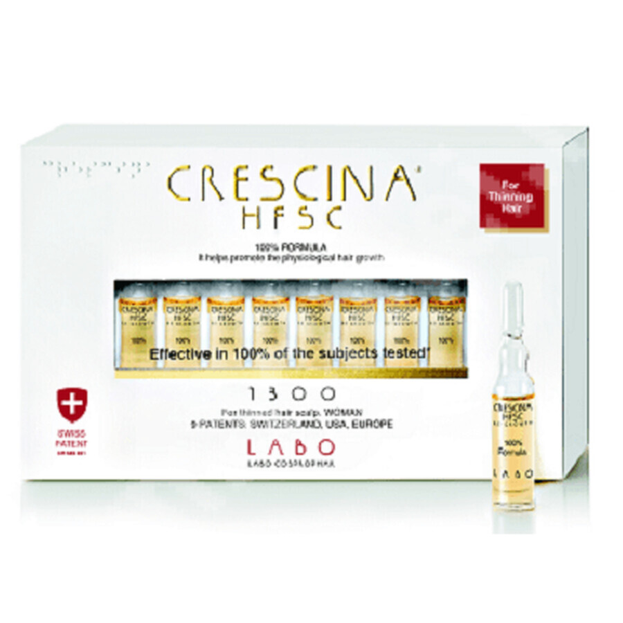 Crescina Re-Growth HFSC 1300, Woman, 20 fiole, Labo