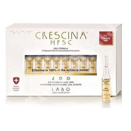 Crescina Re-Growth HFSC 200 Man, 10 fiole, Labo