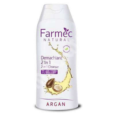 Demachiant 2 în 1 cu argan, 200 ml, 2560, Farmec