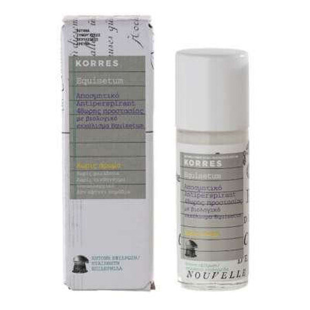 Deodorant fără parfum, protecție 48 ore, Equisetum, 30 ml, Korres