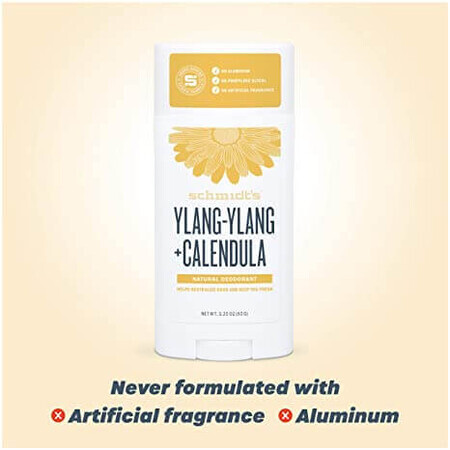 Deodorant stick Ylang-Ylang și Galbenele, 19.8 g, Schmidt's