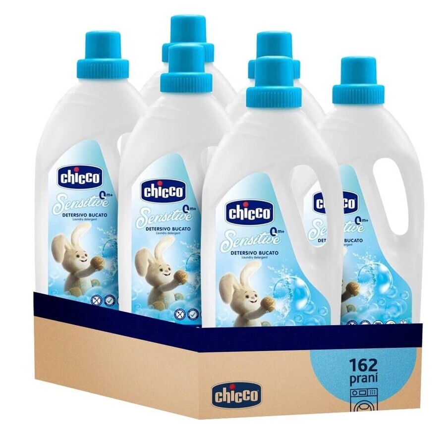 Detergent lichid hipoalergenic pentru haine, +0 luni, 1.5 L, Chicco