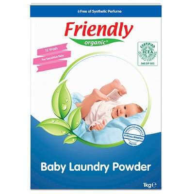 Detergent pudra de rufe, 1 Kg, Friendly Organic Mama si copilul
