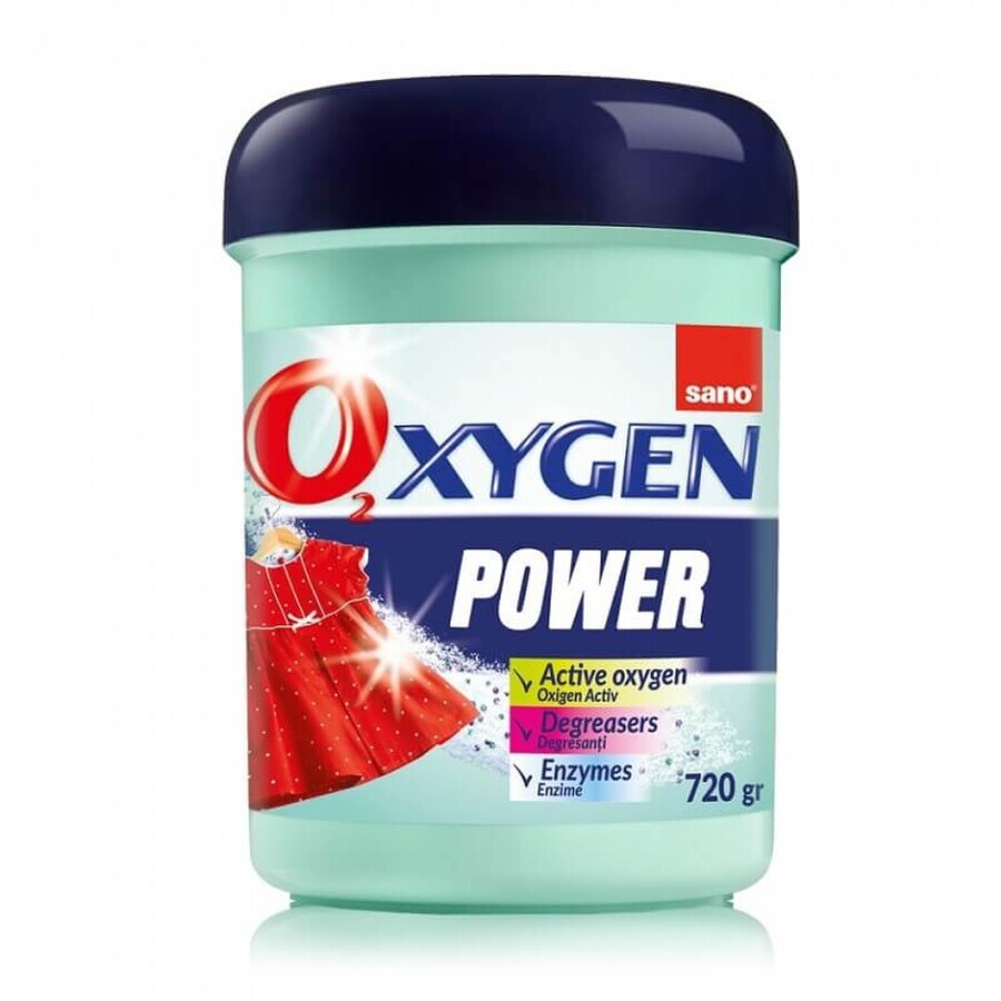 Detergent pudră pentru rufe, Oxygen Power, 720 gr, Sano Oxygen
