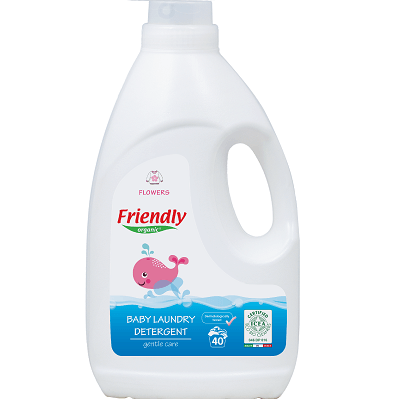 ce se pune in uscatorul de rufe pentru miros Detergent rufe bebe cu miros de flori, 2000 ml, Friendly