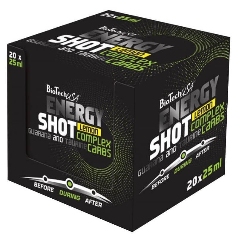 Energy Shot, Lemon, 20x25ml, Biotech