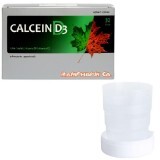 Calcein D3, 30 plicuri, Rompharm + Pahar telescopic