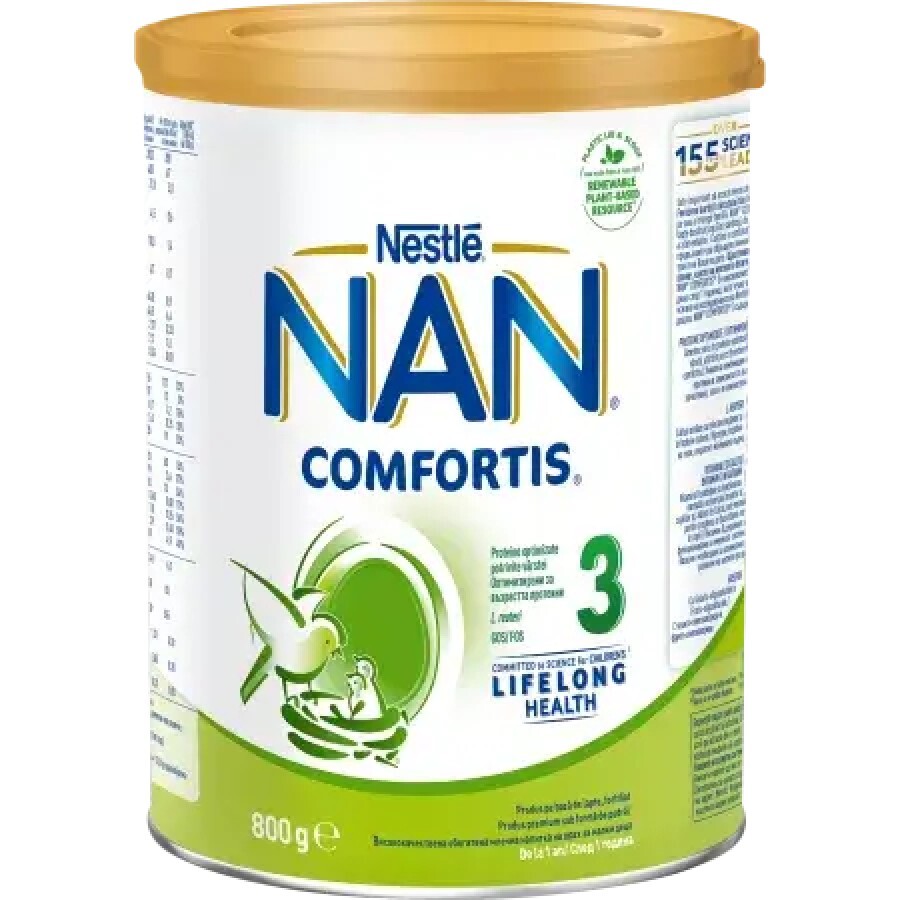Formula de lapte de continuare Nan 3 Comfortis, 1-2 ani, 800 g, Nestle recenzii