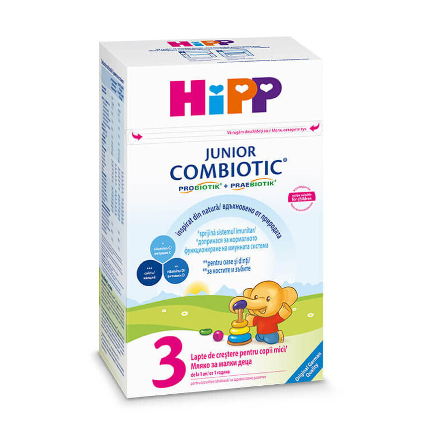 Formula de lapte de crestere Junior Combiotic 3, +1 an, 500 g, Hipp recenzii