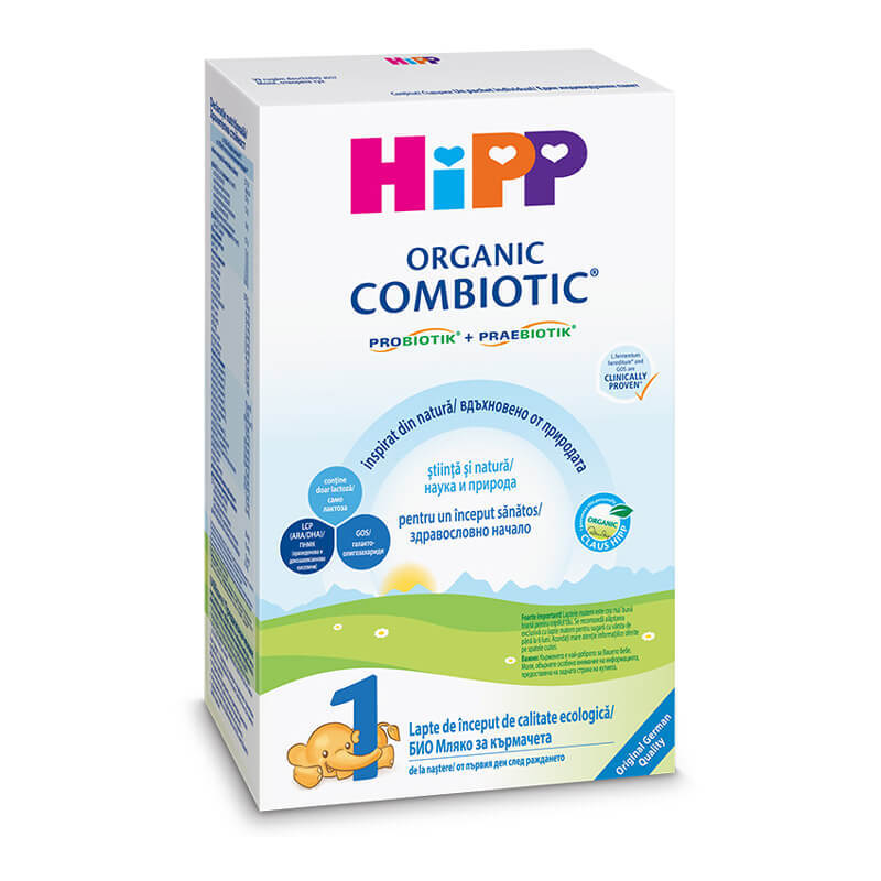 lapte praf hipp 1 organic combiotic de la nastere 800 g Formula de lapte de inceput Organic Combiotic 1, +0 luni, 300 g, Hipp