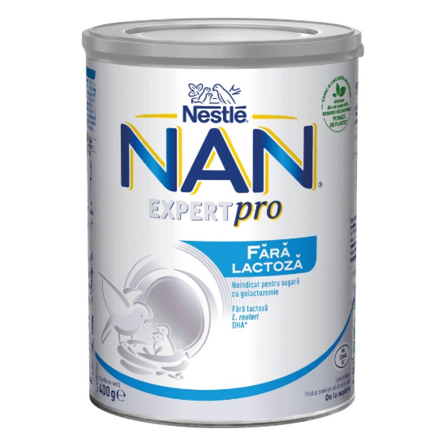 Formulă de lapte fără lactoză Nan, +0 luni, 400 g, Nestlé recenzii