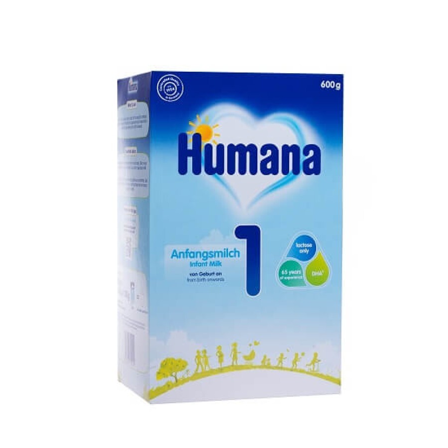 Formula de lapte praf 1 DHA, +0 luni, 600 g, Humana recenzii