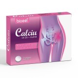 Calciu + D3 + Inulina, 30 comprimate, Bioeel