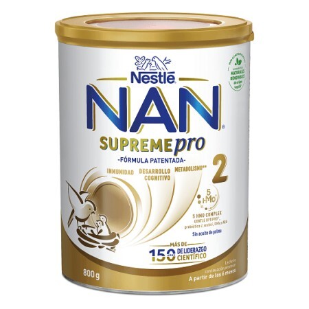 Formulă de lapte praf Nan 2 Supreme Pro, 800 gr, Nestlé