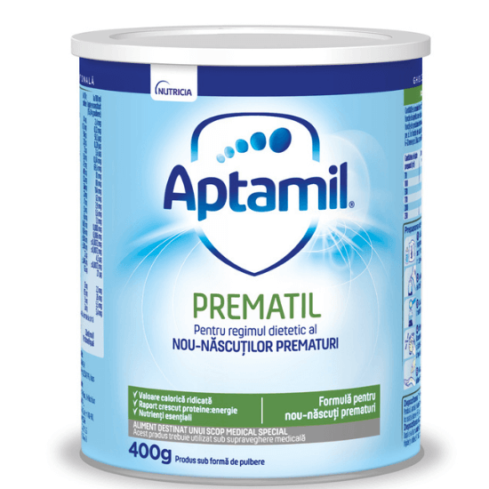 lapte praf aptamil 0 6 luni Formula de lapte praf pentru Prematuri, +0 luni, 400 g, Aptamil