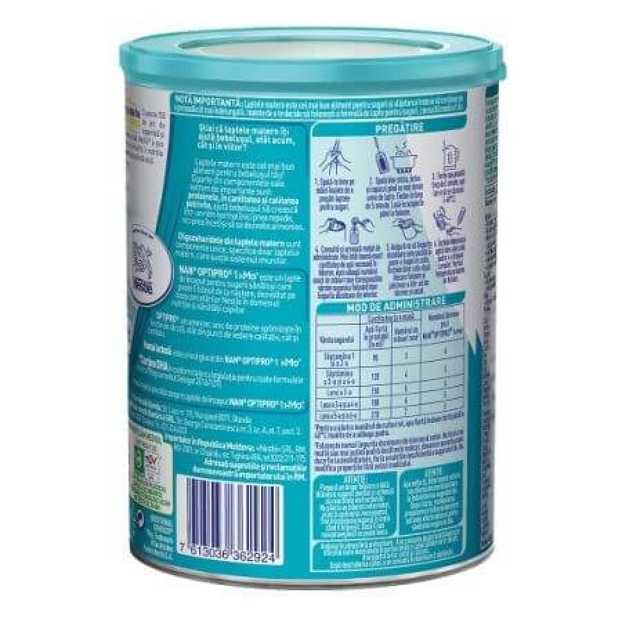 Formula de lapte Premium Nan 1 Optipro HMO, +0 luni, 800 g, Nestle