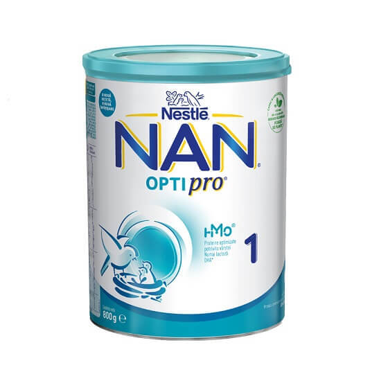 Formula de lapte Premium Nan 1 Optipro HMO, +0 luni, 800 g, Nestle Mama-si-copilul 2022