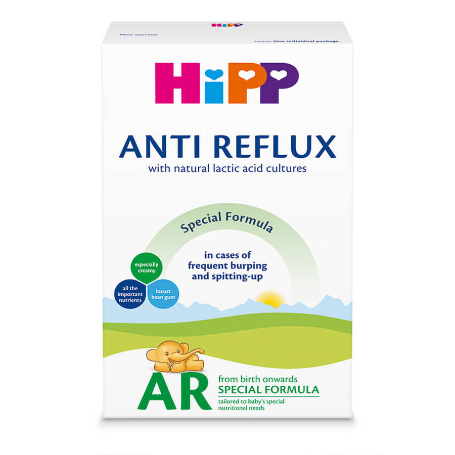 Formulă de lapte specială Anti-Reflux AR, +0 luni, 300 g, Hipp